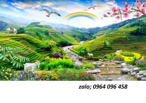 Tranh 3d - gạch tranh 3d phong thủy - 6788CV