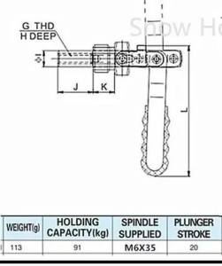 Hanson8 1pc Push-Pull Quick Jig CNC WDC HF XB 36202 Clamp 6K4N7