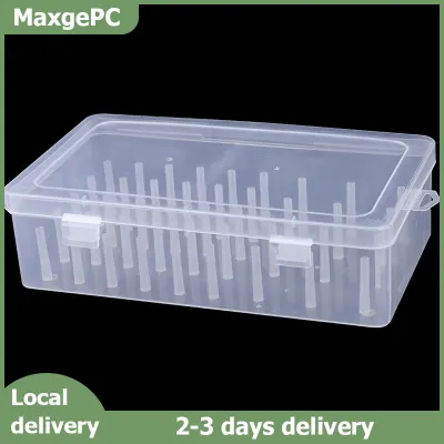 MaxgePC Hộp đựng chỉ may 42 trục hộp đựng dây kim trong suốt
