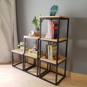 BỘ KỆ BẬC THANG KHUNG SẮT 3 TẦNG