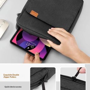Yzlong Phong Cách Vải Oxford Vỏ máy tính bảng Với nhiều túi Chống Sốc Và Chống Nước Thiết Kế Cho 9.8-13.3 Inch Máy Tính Bảng