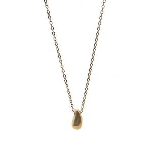 Elegant Teardrop Pendant Necklace for Women Gold or Silver Plated Collarbone Chain Accessory Perfect for Gifts