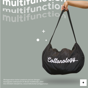 Cottonology Jaket Tas Multifungsi Navy