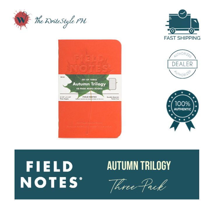 Field Notes Autumn Trilogy Notebooks Lazada PH