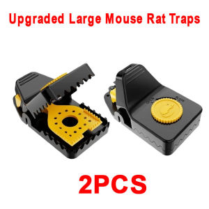 2pcs Mouse Rat Traps High Sensitive Snap Big Plastic Mouse Trap Rodent Catcher Reusable Rat Trap Mousetrap for Big Mouse