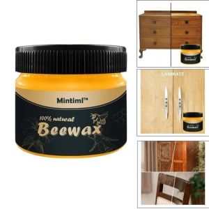 Sáp Ong Đánh Bóng Đồ Gỗ Sàn Gỗ 80gr - Làm mới Phục hồi màu gỗ vết xước bàn ghế tủ cửa gỗ