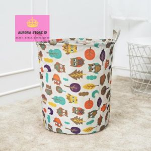Keranjang Baju Cucian Pakaian Kotor Laundry Basket Keranjang Lingkaran