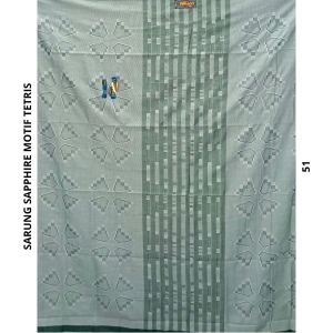SARUNG SAPPHIRE MOTIF TETRIS