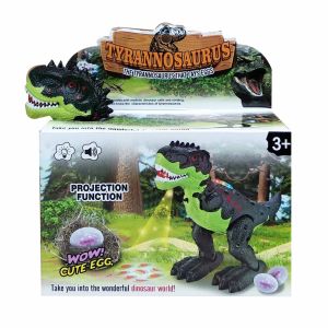 Mainan Dino Tyrannosaurus Bertelur Lampu Proyektor Dan Suara