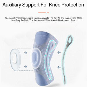 Spring meniscus knee pads for outdoor hiking sports