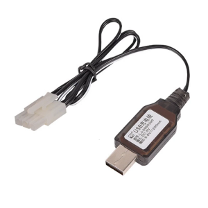 USB Charging Cable For 9.6V NiMH NiCD Remote Car With Safety Protections And Charging Statuses Indicators