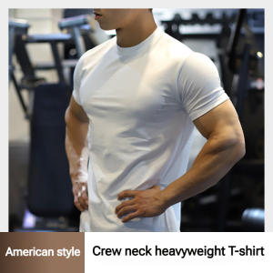 Bottom Shirt Blouse Washable And Durable Moisture Wicking American Heavyweight Cotton TShirt For Men Warmth Fashion Loose White Sports Fitness Body Shirt