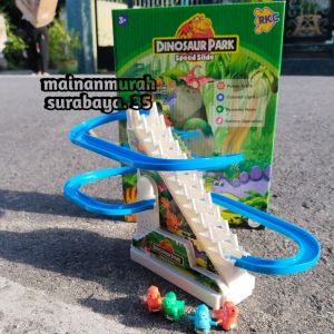 Mainan Anak Terbaru Sirkuit Tangga Karakter Dinosaurus Yang Lucu Speed Slide RKC 10053 4 | Mainan Edukasi Anak Terdapat Music Dan Lampu LED Yang Keren Dinosaurus Park Berbahan Plastik Kemasan Dus MUrah Berkualitas Funny Track Tangga