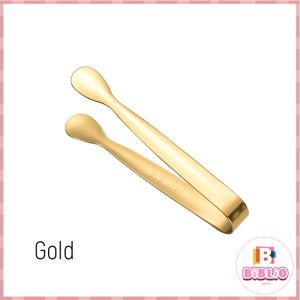 Biblio【Ready in Stock】 Stainless Steel Mini Ice Cube Tongs Foods Clip Great for Parties 1Pc
