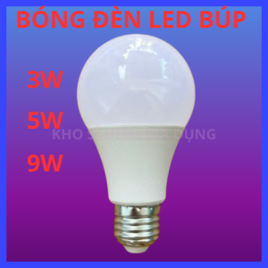 Combo 5-20 Bóng đèn Led Búp 3w 5w 9w ánh sáng vàng trang trí sân vườn cây Giá Tốt