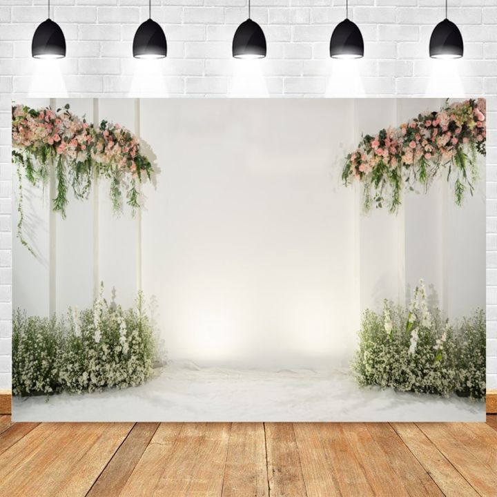 2 Wedding Flower Curtain Blossom Floral Garland Wall Party Decoration ...