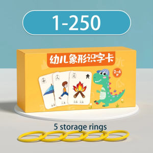 1Set Early Education Card Set Fun Pictogram Learning Tool Kad Belajar Mandarin 250pcs for Children