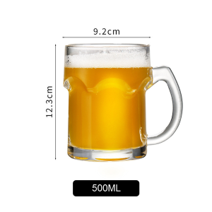 Beer Glass With Handle Beer Mug Creative Large-capacity Wine Cup
