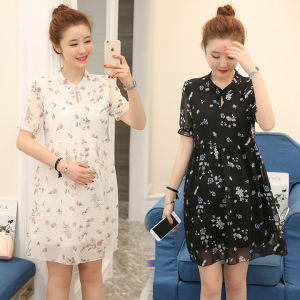 Váy Bầu Đầm Bầu Đẹp Thiết Kế Hoa Nhí Dáng Suông Thời Trang - TĐ