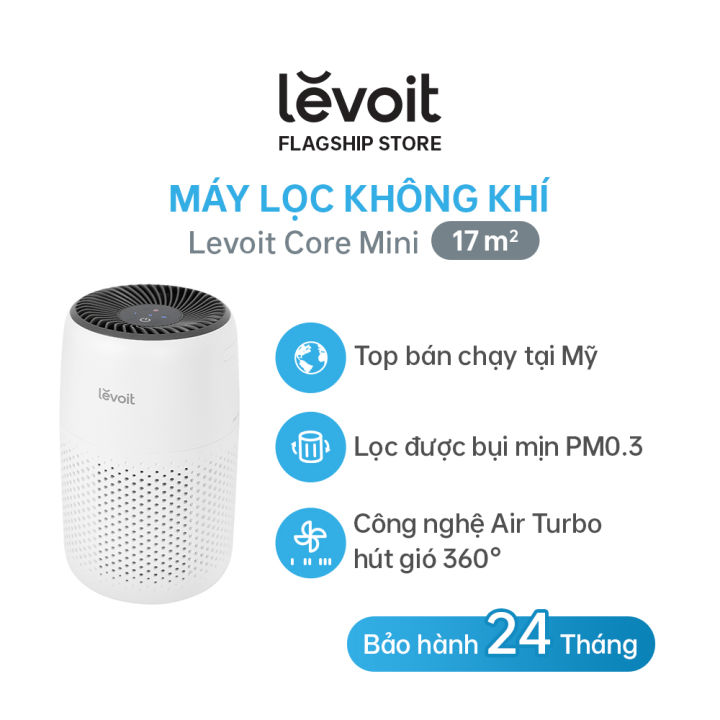 Máy lọc không khí Diệt Khuẩn Levoit Core Mini 17m2 | Công nghệ Air Turbo | Hàng Chính Hãng