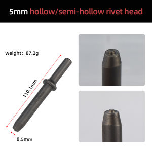 HIFESON Pneumatic Rivet Heads Air Hammer Chisels Rivet  Aadapter Riveting Accessories For Semi-hollow Rivets Solid Rivets