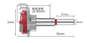 MŨI KHOAN LỖ BẢN LỀ 35mm TÙY CHỈNH TIỆN DỤNG CHO LÀM ĐỒ GỖ