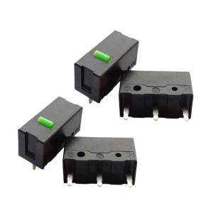 ไมโครสวิตช์แบบมืออาชีพสำหรับโครงสร้างอุปกรณ์ต่อพ่วงเกมอัลลอยขนาด60เมตรลายจุดสีเขียว