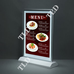 rechargable led light box picture frame menu board like led menu board ecran