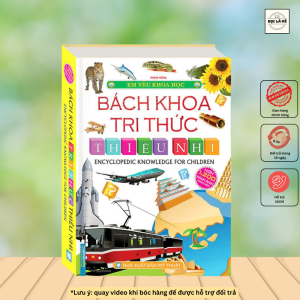 Sách - Em yêu khoa học - Bách khoa tri thức thiếu nhi (bìa cứng) hơn 1200 hình ảnh minh họa
