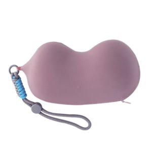 HDTRJ Elasticity Sleeping Neck Pillow Portable Mini Slow Rebound Pillow Solid Color Breathable U-shaped Pillow Student /Office Use