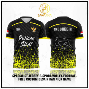 KAOS JERSEY PENCAK SILAT INDONESIA KUNING HITAM SEMUA PERGURUAN ATAU BELADIRI BISA CUSTOM GRATIS SESUAI KEINGINAN TANPA MINIMAL ORDER IPSIPSHTIKSPIASADTAPAK SUCIDLL