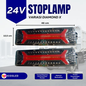 24 Volt - Stoplamp Lampu Rem Belakang Running 1 Set Untuk Truck Part 2