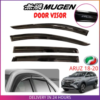 Perodua ARUZ 2018 - 2021 Door Visor Mugen Style Acrylic Wind Deflector Air Press (4PCS/SET)