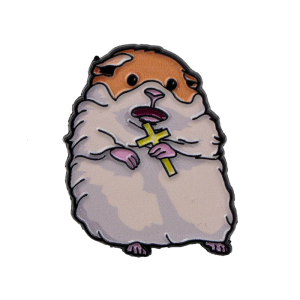Lovely Hamster Enameled Pin Adorable Mouse Brooch Accessory for Backpacks and Clothing Accessories Animal Gifts