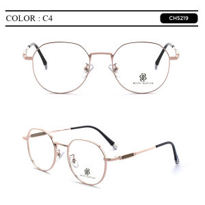 Berrybarton Kacamata Bulat Alloy Lensa Minus Anti Radiasi Blueray Photocromic Pria Wanita 5219