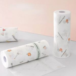 Disposable Clean Lazy Rag Paper Kitchen Oil Absorbent Paper Towels Washable Dish Cloth Dish Towel KMV Trading