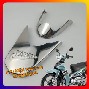Ốp mỏ đuôi dè Inox xe SIRIUS xăng cơ FI phun xăng điện tử (2013 đến 2024) chỉ mũi chắn bùn che mõm đời đầu/cũ/mới nhất