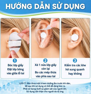 Miếng Dán Tai Đi Bơi Chống Nước 30 Miếng 3 Lớp | Dán Bảo Vệ Tai Cho Bé Người Lớn Khi Tắm Gội Học Bơi