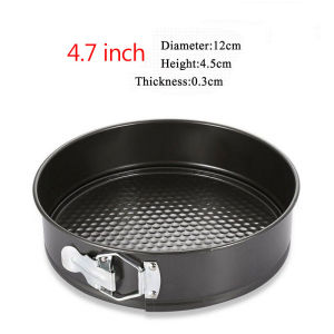 [YESPERY] Carbon Steel Bakeware Cakes Molds Non-Stick Metal Bake Mould Removable Bottom Bakeware Cake Supplies Round Cake Baking Pan