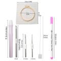 Punch Needle Kit Lightweight Needle Punch Kit Embroidery Punch Needle Kit with Adjustable Needle Punch Stainless Steel Punch Needle Tool for Wallet Clothes Insole masterly. 
