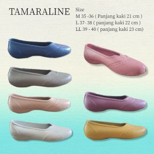 TamaraLine Sepatu Karet Wanita Dewasa Anti air Anti Licin Terbaru Kekinian Remaja Casual Murah 115