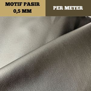 RJ Kulit Motif Pasir Per Meter Tebal 0.5 mm Jok Motor Mobil Lapisan Lembaran Kualitas Premium Murah