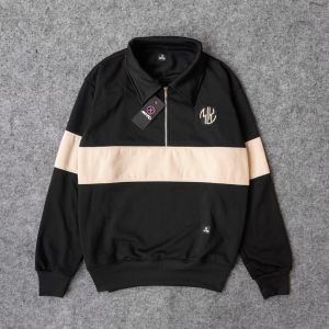HFS-Jaket Rugby Maxpro Halfzip Premium Sweater Pria Wanita Half Zip Kombinasi Warna Zipper Polos