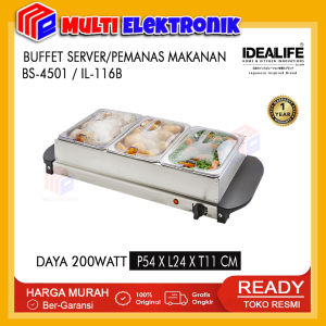 Pemanas Makanan / Electric Server & Buffet Warmer Idealife BS-4501