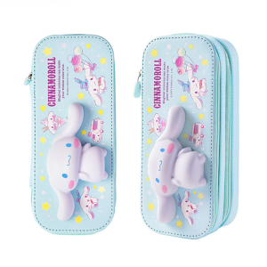 พร้อมส่ง! กระเป๋าดินสอ สกุชชี่ 3D Sanrio แท้ หน้านิ่มๆ กดเล่นได้ กล่องดินสอน่ารัก ลายการ์ตูน คิตตี้ เด็กผู้หญิง Cinnamoroll Kuromi My Melody