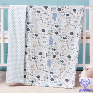 ผ้าห่มเด็ก มิ้งดอท คอตตอน ขนาด 75x110 75x100 ซม.เนื้อผ้านุ่ม สำหรับเด็กแรกขึ้นไป ของใช้เด็ก ของใช้เด็กอ่อน baby newborn เด็กทารก BN119