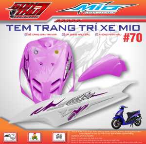 TEM XE MIO CLASSICO SPORT #70 (TEM IN 3 LỚP - SIÊU NÉT - SIÊU ĐẸP - SIÊU CUTE)