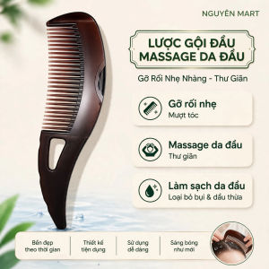 Lược chải tóc gỡ rối chống bết dính dụng cụ trị gàu giảm ngứa và làm sạch da đầu tiện lợi