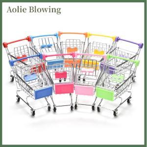 Aolie Parrot Supermarket Shopping Cart Kids Intelligence Growth Funny Toy Storage