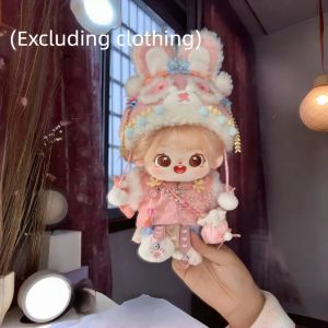 BESTOUR 20cm Can Change Clothes Cotton Doll Big Eyes Dress Up Baby Clothes Cloth Dolls Kawaii With Skeleton Figure Dolls Girls Kids